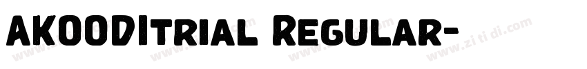 AKOODItrial Regular字体转换 AKOODItrial Regular字体转换